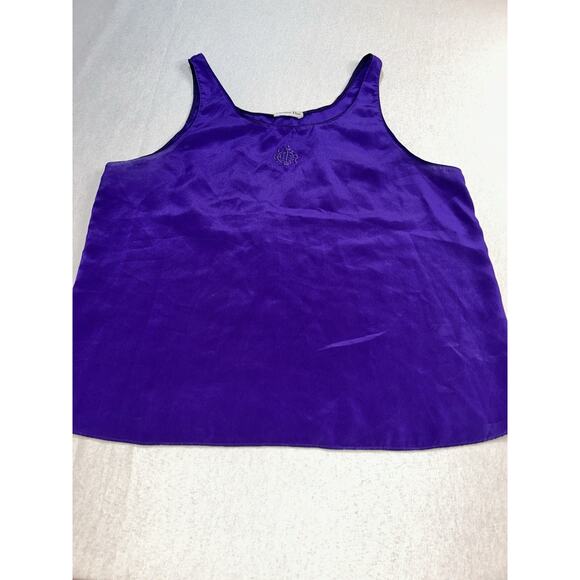 Christian Dior Tank Top Women Size S Casual Vintage Purple - Picture 3 of 8